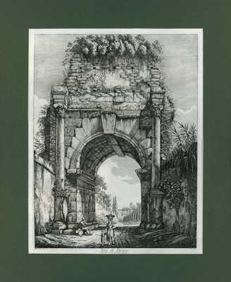 [Россини Л. Арка Друза, по которой проходил Антонианский трубопровод. Рим, 1819]. Roma, 1819.